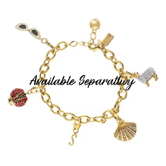 KATE SPADE White Sunglasses 12 KT Gold Plated Vintage Charm (No Bracelet) - Picture 6 of 6